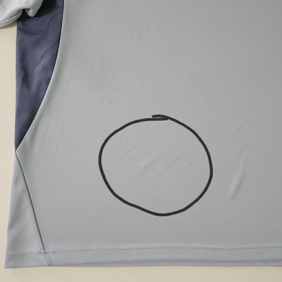 Ash City Performance Men's Mesh Gray Knit Crewneck Top - Picture 10 of 10